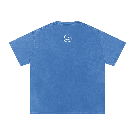 scratcher tee - blue