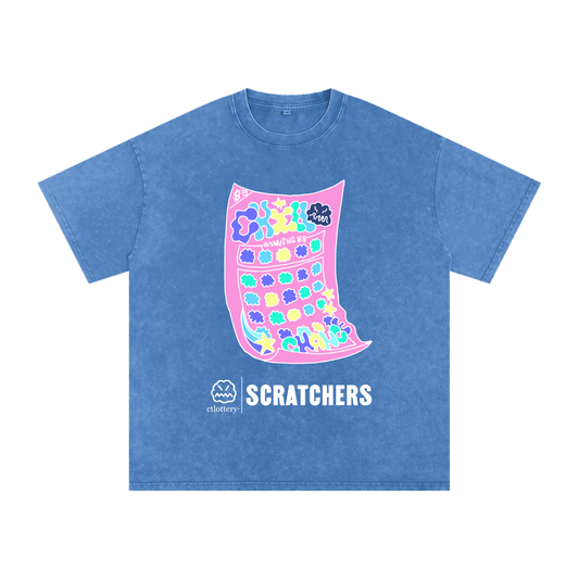 scratcher tee - blue
